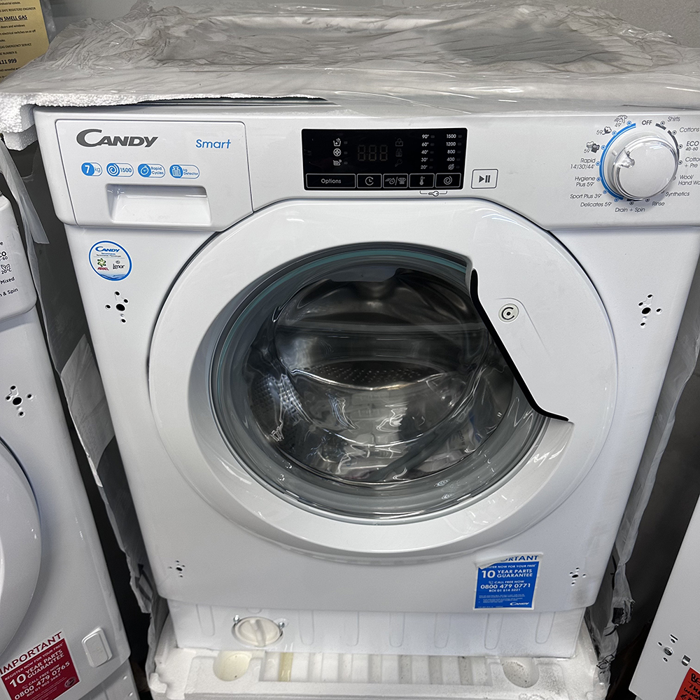 candy 8kg integrated washing machine