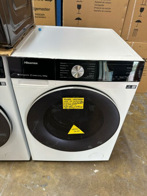 HISENSE 5S Series Auto Dosing WD5S1245BW WiFi 12+8kg 1400 Spin Washer Dryer - White