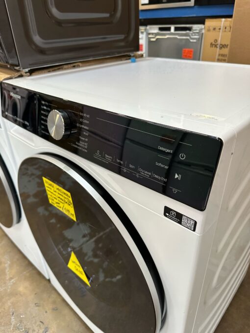 HISENSE 5S Series Auto Dosing WD5S1245BW WiFi 12+8kg 1400 Spin Washer Dryer - White - Image 3