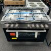 LOGIK LFTG90X18 90cm Dual Fuel Range Cooker – Stainless Steel