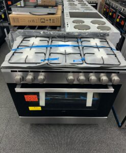 LOGIK LFTG90X18 90cm Dual Fuel Range Cooker – Stainless Steel