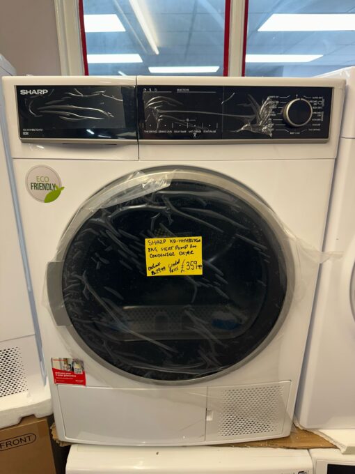 SHARP KD-HHH8S7GW2-EN 8kg Heat Pump Dryer - White