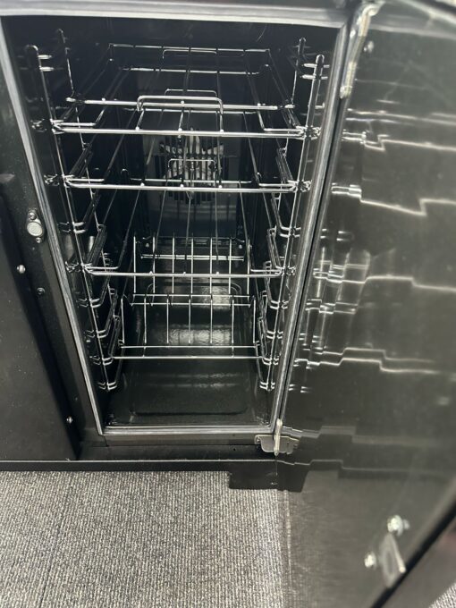 RANGEMASTER Kitchener KCH90DFFBL/C Dual Fuel Range Cooker - Black & Chrome - Image 9
