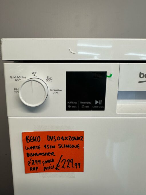 BEKO DVS04X20W Slimline Dishwasher - White - Image 4
