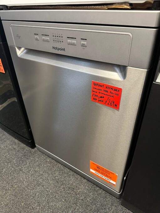 HOTPOINT H2F HL626 X UK Full-size Dishwasher - Inox - Image 2