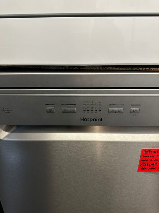 HOTPOINT H2F HL626 X UK Full-size Dishwasher - Inox - Image 4