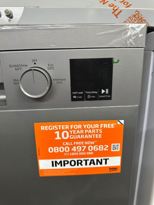 BEKO DVN04X20S Full-size Dishwasher - Silver - Image 4