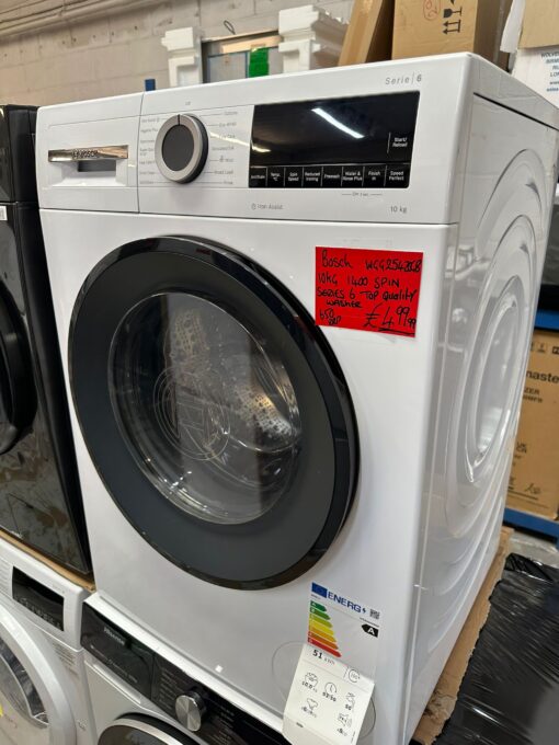 BOSCH Series 6 WGG254Z0GB AntiStain 10kg 1400 Spin Washer - White - Image 3
