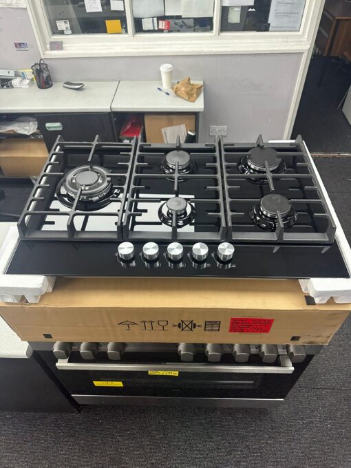 Teknix SCGH751B 75cm Gas Hob - Black