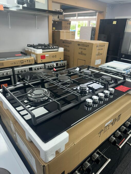 Teknix SCGH91B 90cm Gas Hob - Black - Image 2