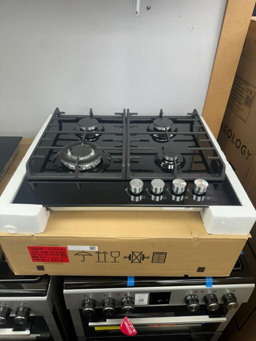 Teknix SCGH61B 58cm Gas Hob - Black