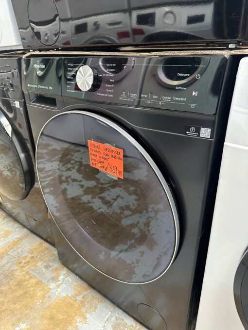 Hisense 5S Series WF5S1245BB 12kg 1400 Spin Washer - A Rated - Black - Image 3