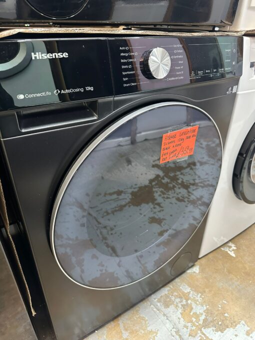 Hisense 5S Series WF5S1245BB 12kg 1400 Spin Washer - A Rated - Black - Image 5