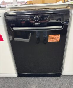 Indesit D2FHK26BUK Full Size Dishwasher - Black - E Rated