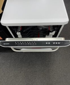 Alternative view of SHARP QW-DX41F47W Full-size Dishwasher - White