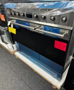 Alternative view of SMEG C92GMX2 90 Dual Fuel Range Cooker - Stainless Steel