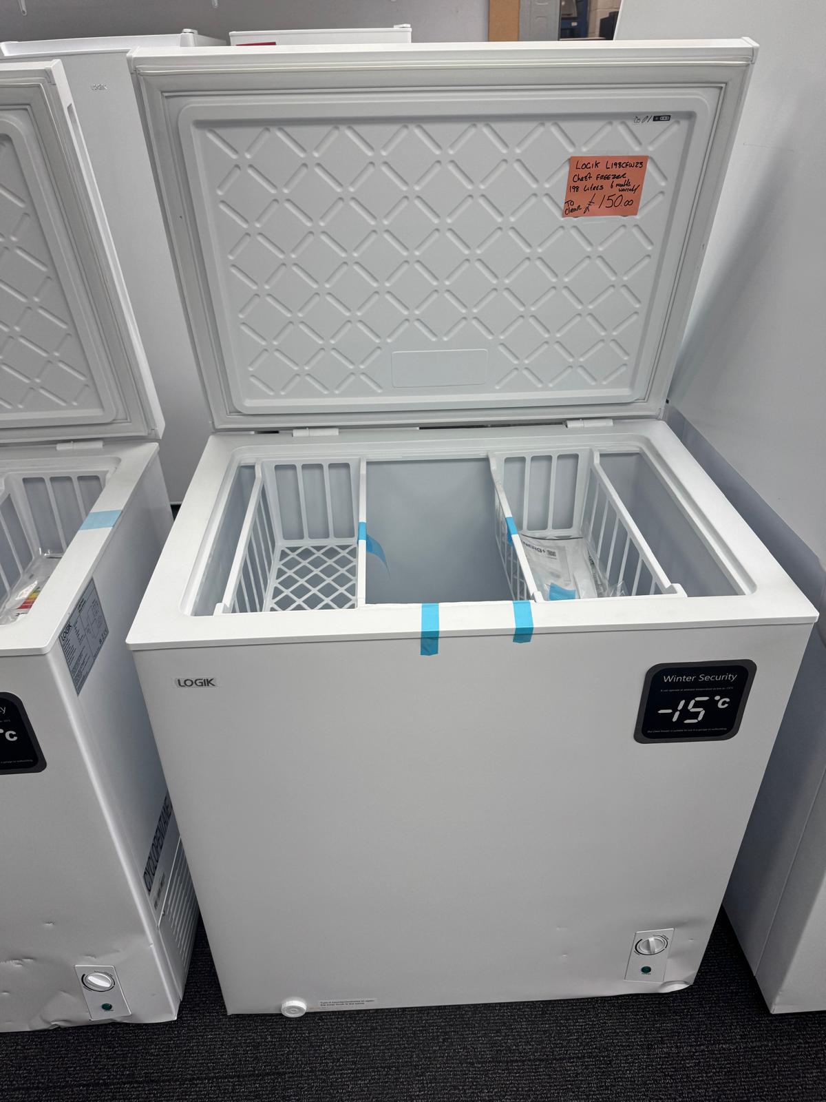 Logik L198CFW23 Chest Freezer – White - Image 2